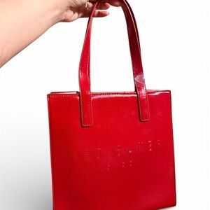Ted Baker Bold SMALL Red Tote Bag